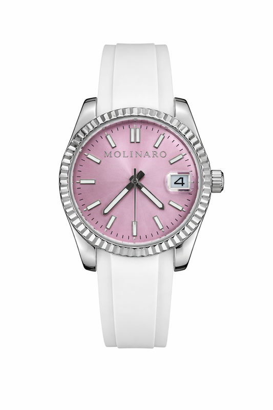 NOVA - Pink Dial / White Strap