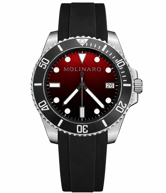 PRIMO - Red Gradient Dial / Black Bezel